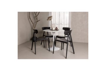 Rundt spisesett Hamden, Ursholmen - Svart - Møbler - Bord - Spisegruppe