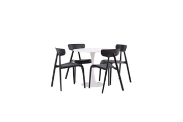 Rundt spisesett Hamden, Ursholmen - Svart - Møbler - Bord - Spisegruppe