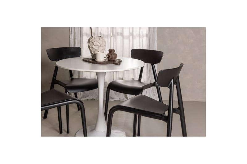 Rundt spisesett Hamden, Ursholmen - Svart - Møbler - Bord - Spisegruppe