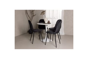 Rundt spisesett Hamden, Polar - Velvet - Møbler - Bord - Spisegruppe