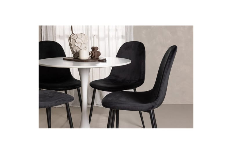 Rundt spisesett Hamden, Polar - Velvet - Møbler - Bord - Spisegruppe