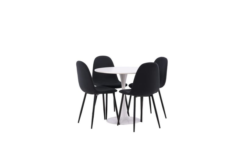 Rundt spisesett Hamden, Polar - Polyester - Møbler - Bord - Spisegruppe