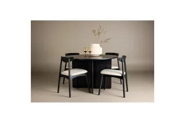 Rundt spisesett Ven, Tyresö - Svart - Møbler - Bord - Spisegruppe