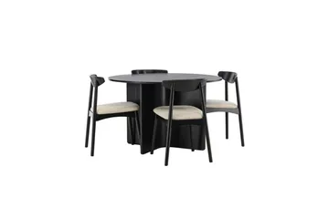 Rundt spisesett Ven, Tyresö - Svart - Møbler - Bord - Spisegruppe