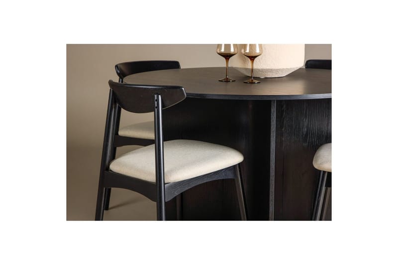 Rundt spisesett Ven, Tyresö - Svart - Møbler - Bord - Spisegruppe