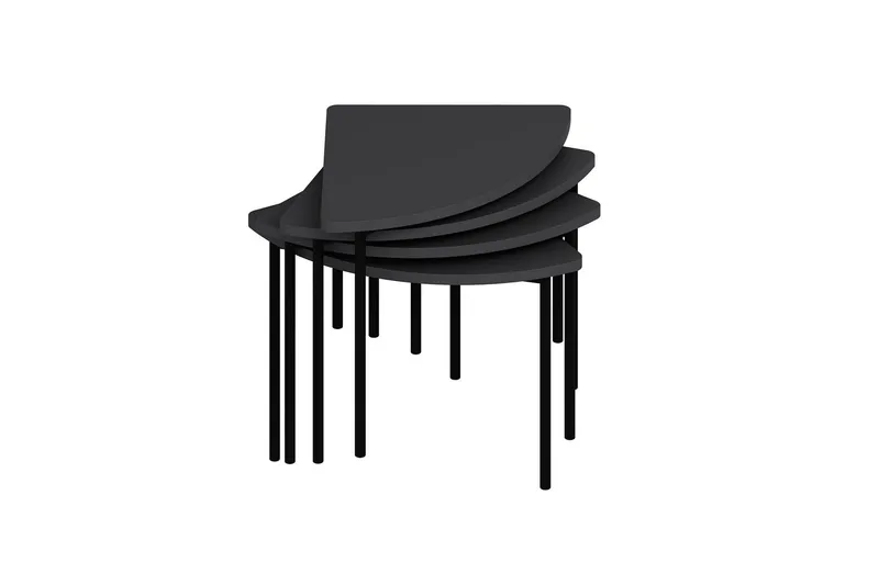 Rusele Sofabord 90 cm, Antrasitt