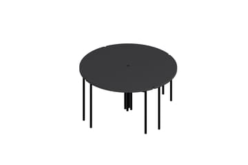 Rusele Sofabord 90 cm - Antrasitt - Møbler - Bord - Sofabord & salongbord