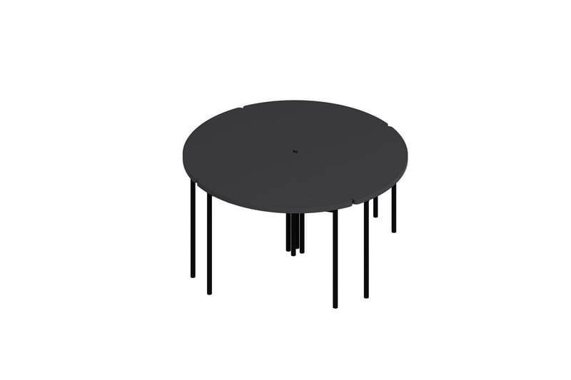 Rusele Sofabord 90 cm - Antrasitt - Møbler - Bord - Sofabord & salongbord