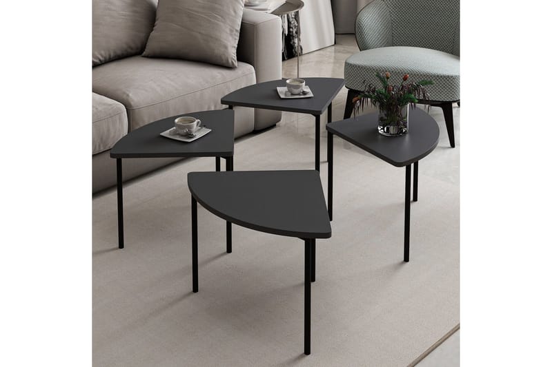 Rusele Sofabord 90 cm - Antrasitt - Møbler - Bord - Sofabord & salongbord