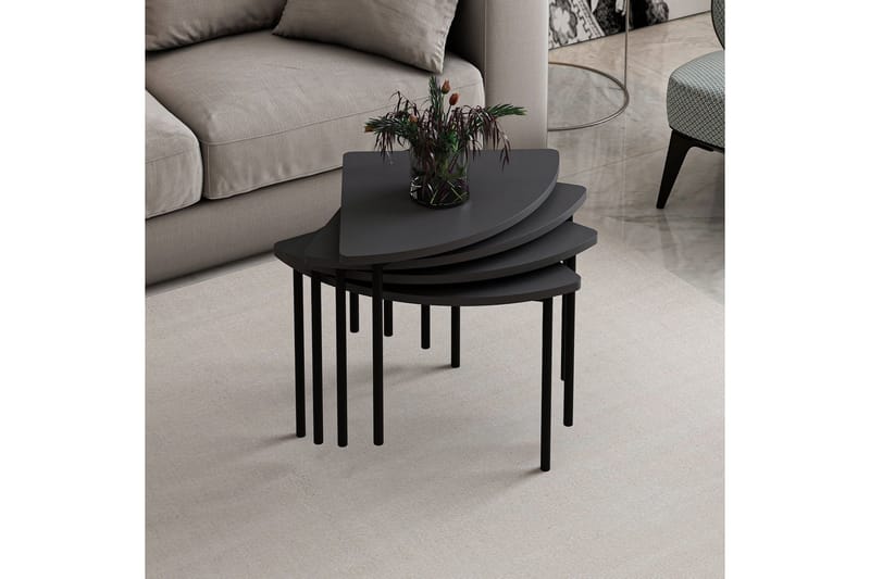 Rusele Sofabord 90 cm - Antrasitt - Møbler - Bord - Sofabord & salongbord