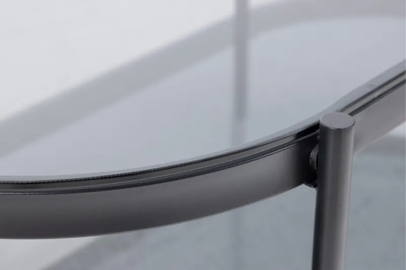 Rutkin Sofabord 95x50 cm - Grå - Møbler - Bord - Sofabord & salongbord