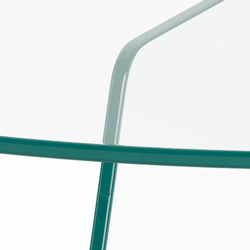 Ryvos salongbord i glass 80 cm rundt - Krystallklar - Møbler - Bord - Sofabord & salongbord