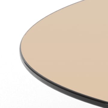 Ryvos sofabord i glass 80 cm rundt - Brun - Møbler - Bord - Sofabord & salongbord