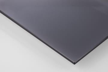 Ryvos sofabord i glass 80 cm rundt - Røykfarget - Møbler - Bord - Sofabord & salongbord