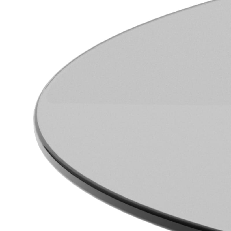 Ryvos sofabord i glass 80 cm rundt - Røykfarget - Møbler - Bord - Sofabord & salongbord