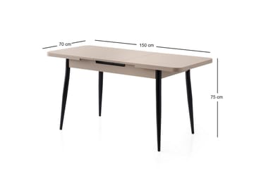 Saidie Spisebord 120 cm Rektangulær - Brun - Møbler - Bord - Spisebord & kjøkkenbord