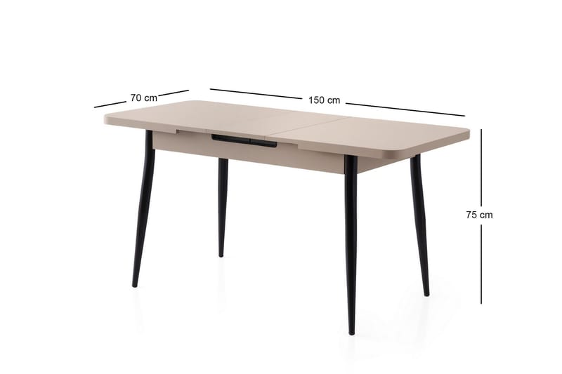 Saidie Spisebord 120 cm Rektangulær - Brun - Møbler - Bord - Spisebord & kjøkkenbord