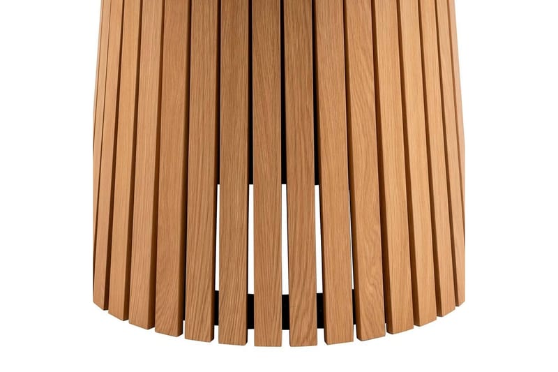 Saku Rundt Spisebord 120 cm med Tre- og Eikeutseende - Beige - Møbler - Bord - Spisebord & kjøkkenbord