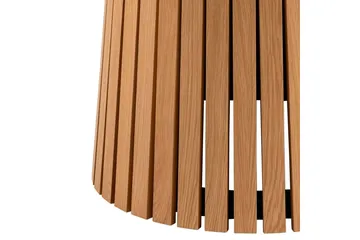 Saku Rundt Spisebord 120 cm med Tre- og Eikeutseende - Beige - Møbler - Bord - Spisebord & kjøkkenbord