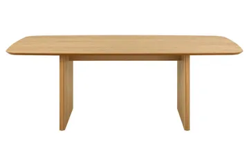 Saku Stort Rektangulært Spisebord 220 cm med Tre- og Eikeutseende - Beige - Møbler - Bord - Spisebord & kjøkkenbord