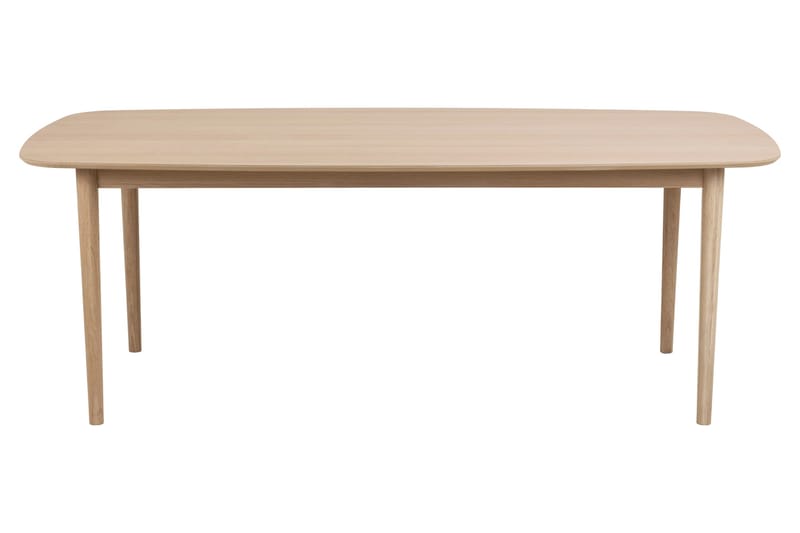 Salama Stort Rektangulært Spisebord 210 cm med Tre- og Eikeutseende - Hvit - Møbler - Bord - Spisebord & kjøkkenbord