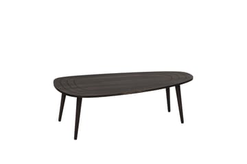Saldus 115 cm Ovalt Salongbord i Malt Tre - Mørkebrun - Møbler - Bord - Sofabord & salongbord