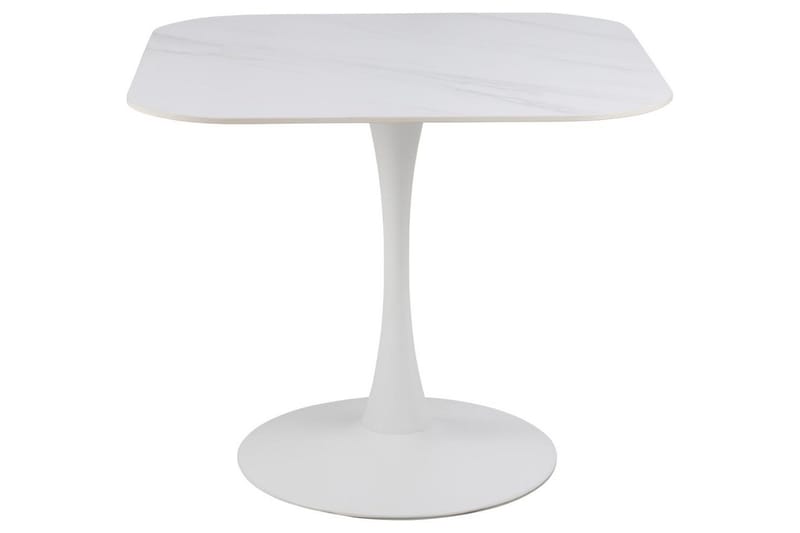 Salm Spisebord 90 cm Kvadratisk - Hvit - Møbler - Bord - Spisebord & kjøkkenbord
