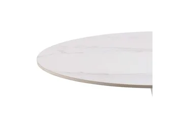 Salm Spisebord 90 cm Rundt - Hvit - Møbler - Bord - Spisebord & kjøkkenbord
