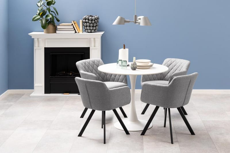Salm Spisebord 90 cm Rundt - Møbler - Bord - Marmorbord
