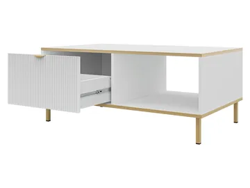 Salmor Sofabord 100 cm - Hvit - Møbler - Bord - Sofabord & salongbord