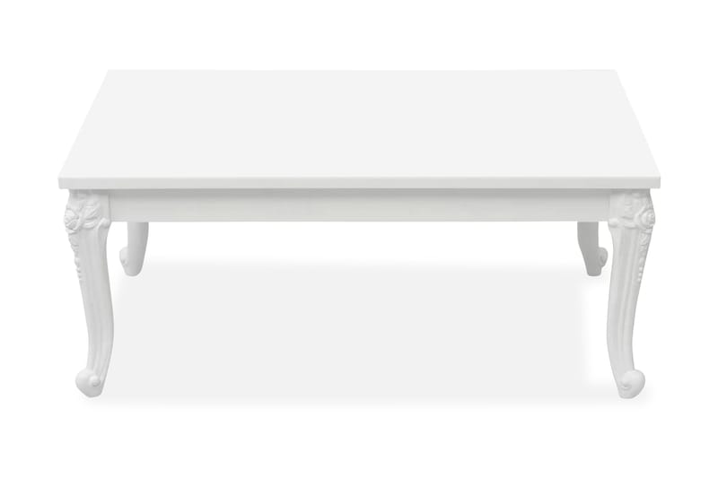 Salongbord 100x60x42 cm høyglans hvit - Hvit - Sofabord & salongbord