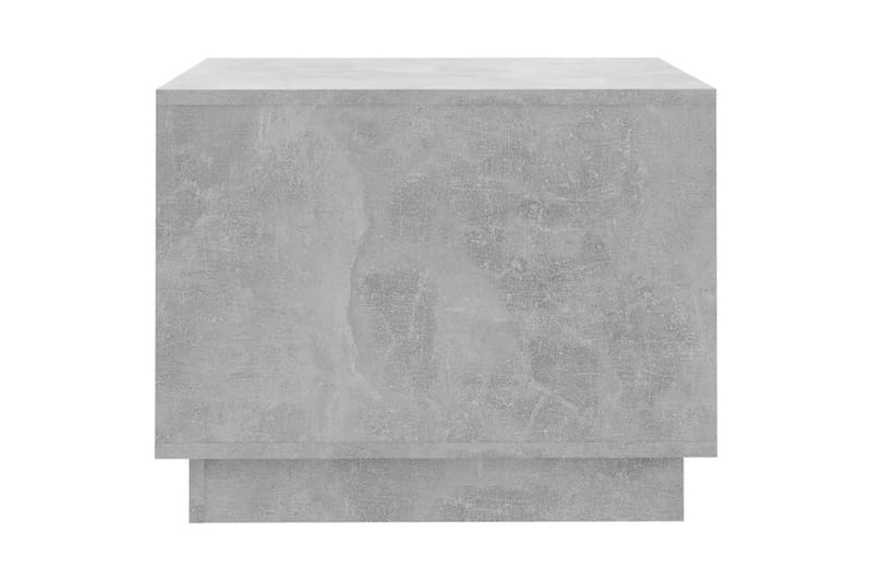 Salongbord betonggrå 55x55x43 cm sponplate - Grå - Sofabord & salongbord