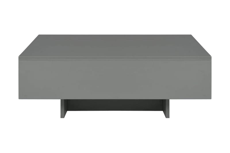 Salongbord høyglans grå 85x55x31 cm MDF - Grå - Sofabord & salongbord