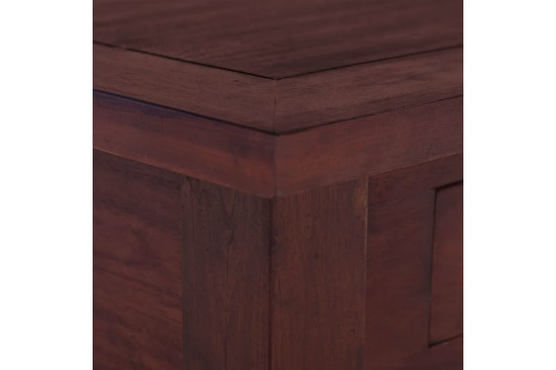 Salongbord klassisk brun 68x68x30 cm heltre mahogni - Brun - Sofabord & salongbord