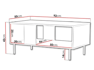 salongbord Sofabord LEO beige - Møbler - Bord - Sofabord & salongbord