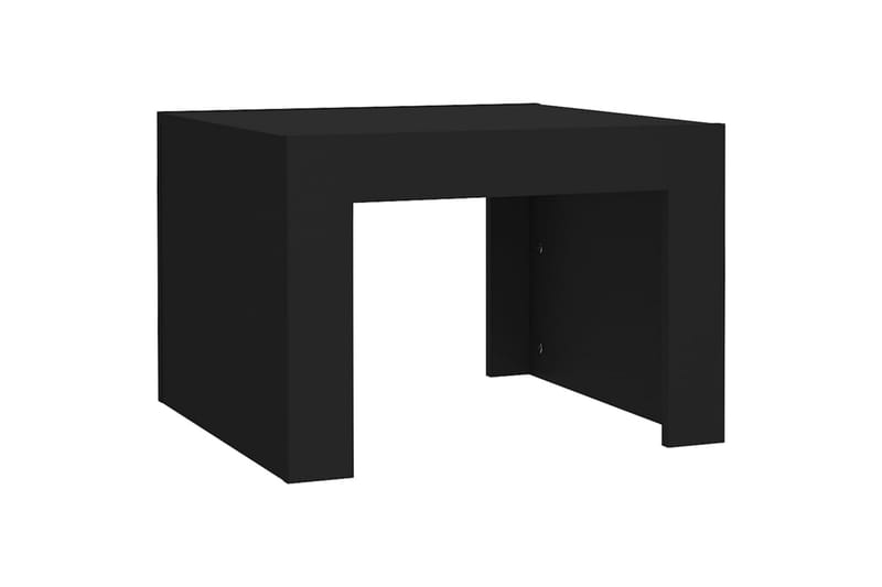 Salongbord svart 50x50x35 cm sponplate - Svart - Sofabord & salongbord