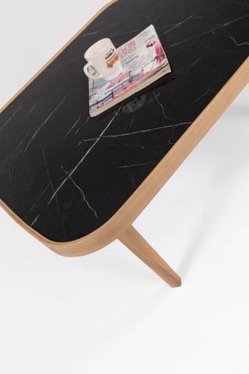 Salongbord Wallxpert Hera (90 x 42 x 90 cm) Eik svart marmor - Eik og svart marmor - Møbler - Bord - Marmorbord