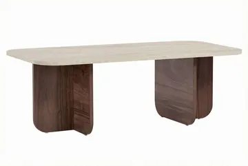 Salrin Sofabord 120x41x60 cm - Travertin, Venezia valnøtt - Møbler - Bord - Sofabord & salongbord
