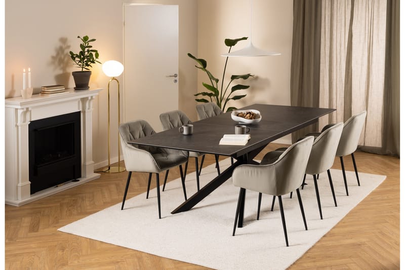 Salupa Spisebord 240x100 cm - Sort - Møbler - Bord - Marmorbord