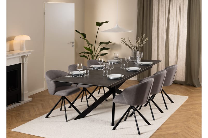 Salupa Spisebord 240x100 cm - Sort - Møbler - Bord - Marmorbord