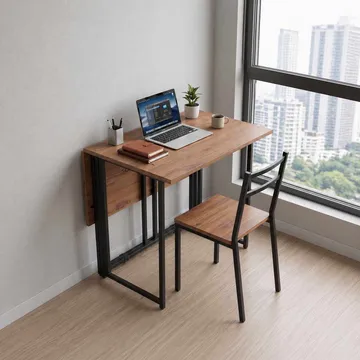 Sammenleggbart bord Hanah Home Worker (90 x 75 x 80 cm) Atlantic Pine - Atlantic Pine - Møbler - Bord - Sammenleggbart bord