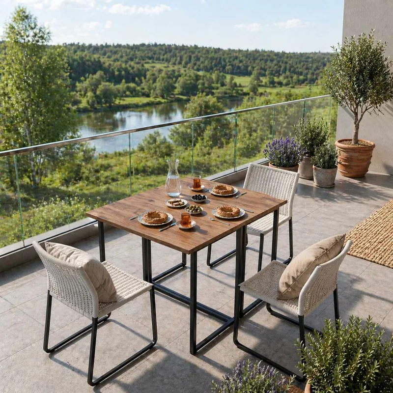 Sammenleggbart bord Hanah Home Worker (90 x 75 x 80 cm) Atlantic Pine - Atlantic Pine - Møbler - Bord - Sammenleggbart bord