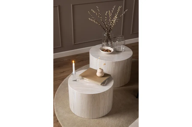 Samon Sofabord 58 cm - Beige - Møbler - Bord - Sofabord & salongbord