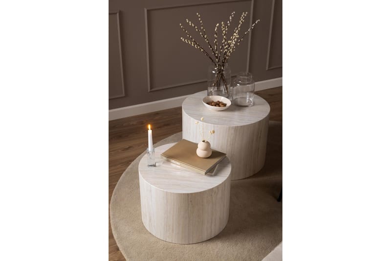 Samon Sofabord 58 cm - Beige - Møbler - Bord - Sofabord & salongbord