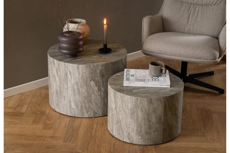 Samon Sofabord 58 cm - Grå - Møbler - Bord - Sofabord & salongbord