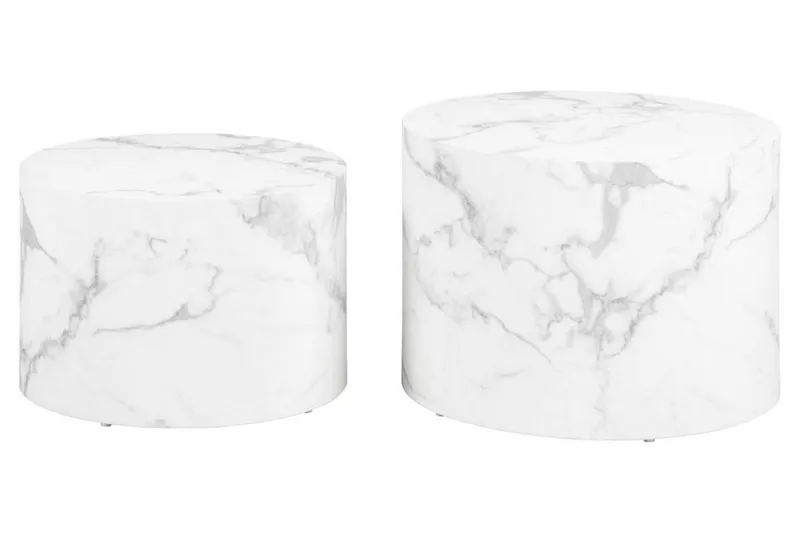 Samon Sofabord 58 cm - Hvit - Møbler - Bord - Sofabord & salongbord