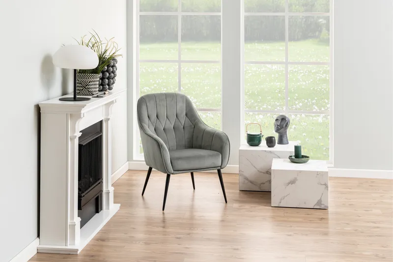 Samon Sofabord 58x58 cm - Hvid - Møbler - Bord - Sofabord & salongbord