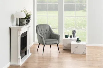 Samon Sofabord 58x58 cm - Hvid - Møbler - Bord - Sofabord & salongbord