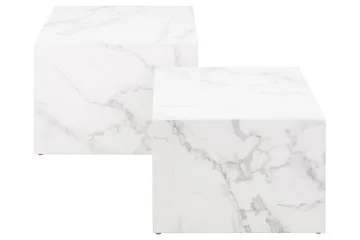 Samon Sofabord 58x58 cm - Hvid - Møbler - Bord - Sofabord & salongbord