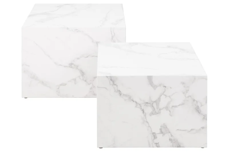 Samon Sofabord 58x58 cm - Hvid - Møbler - Bord - Sofabord & salongbord